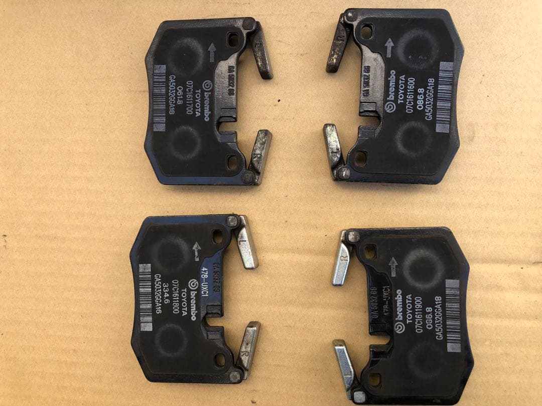 brembo/ブレンボブレーキパッドレクサス純正GS-F RC-F 1台分 中古