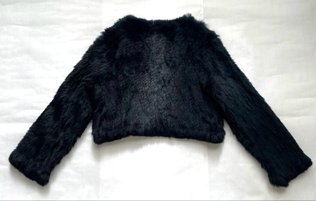 美品　Paola Frani ラビットファー ボレロ　ショート丈ジャケット　S