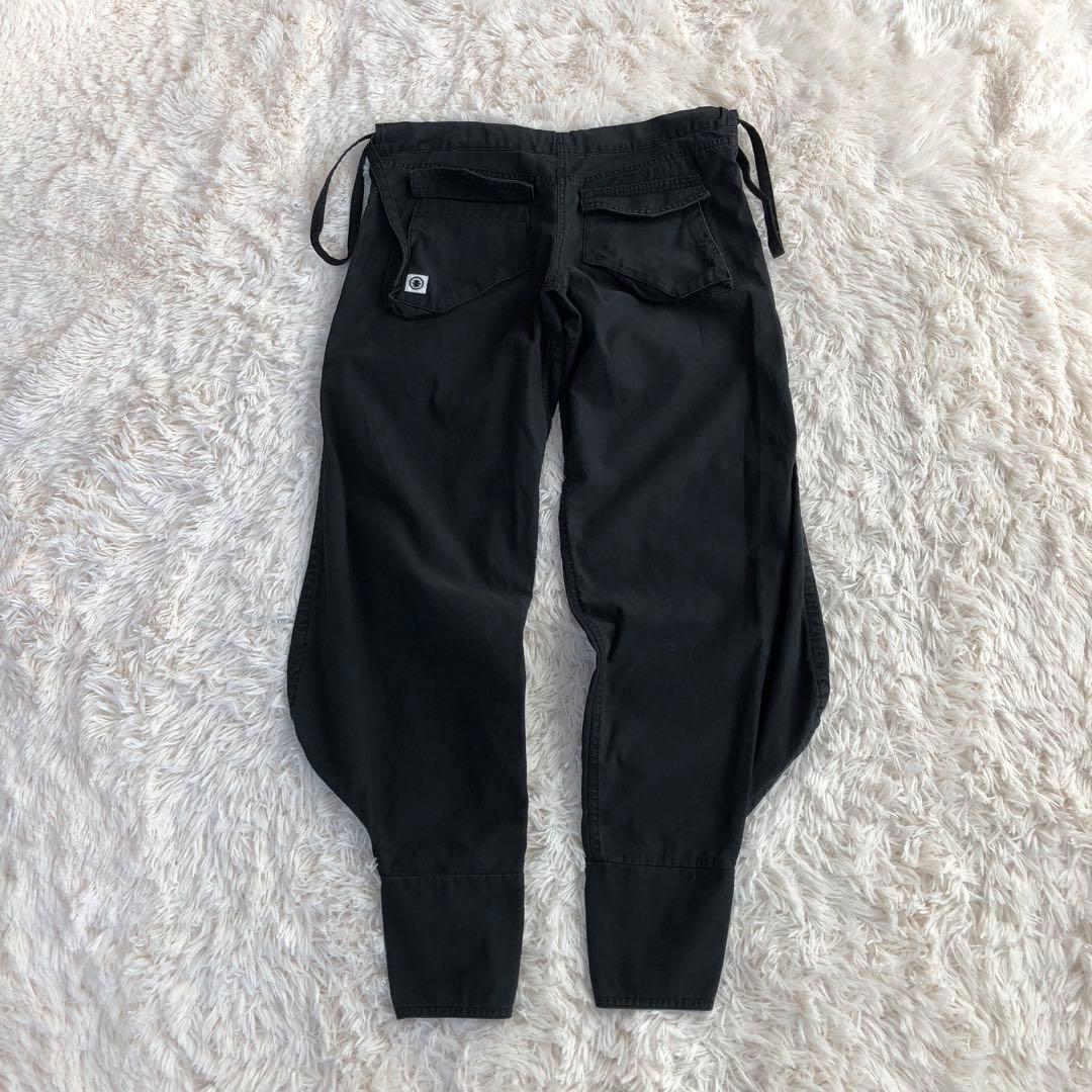 義志 YOSHIYUKI　カーゴパンツ　カンフーパンツ　ブラック　忍者パンツ