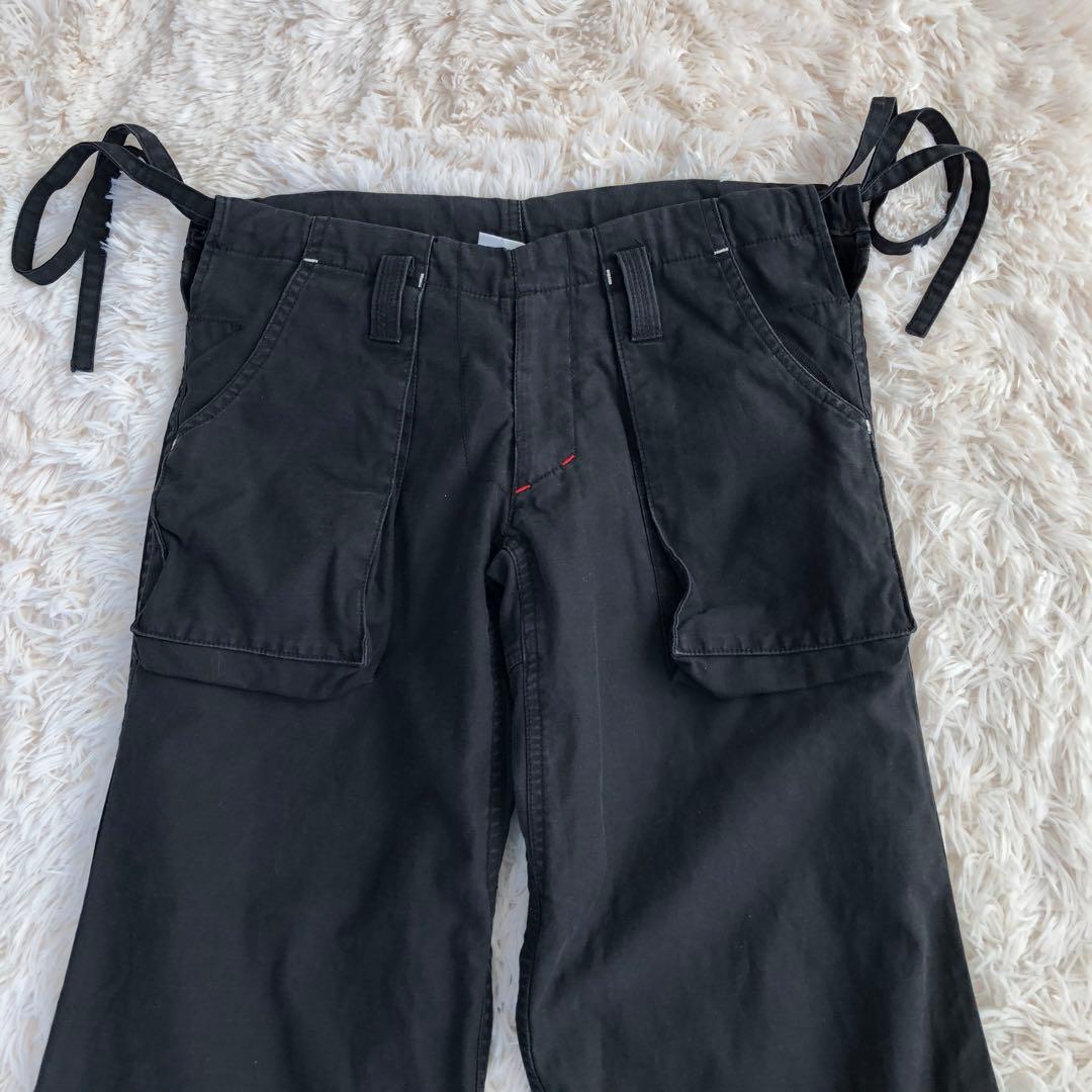 義志 YOSHIYUKI　カーゴパンツ　カンフーパンツ　ブラック　忍者パンツ