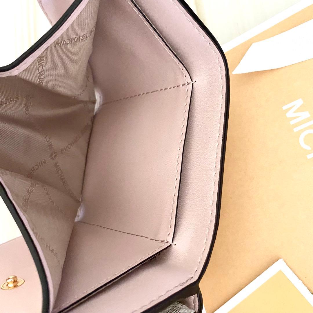 ★ 店頭完売 新品 MICHAEL KORS 三つ折り財布 折り財布 ピンク