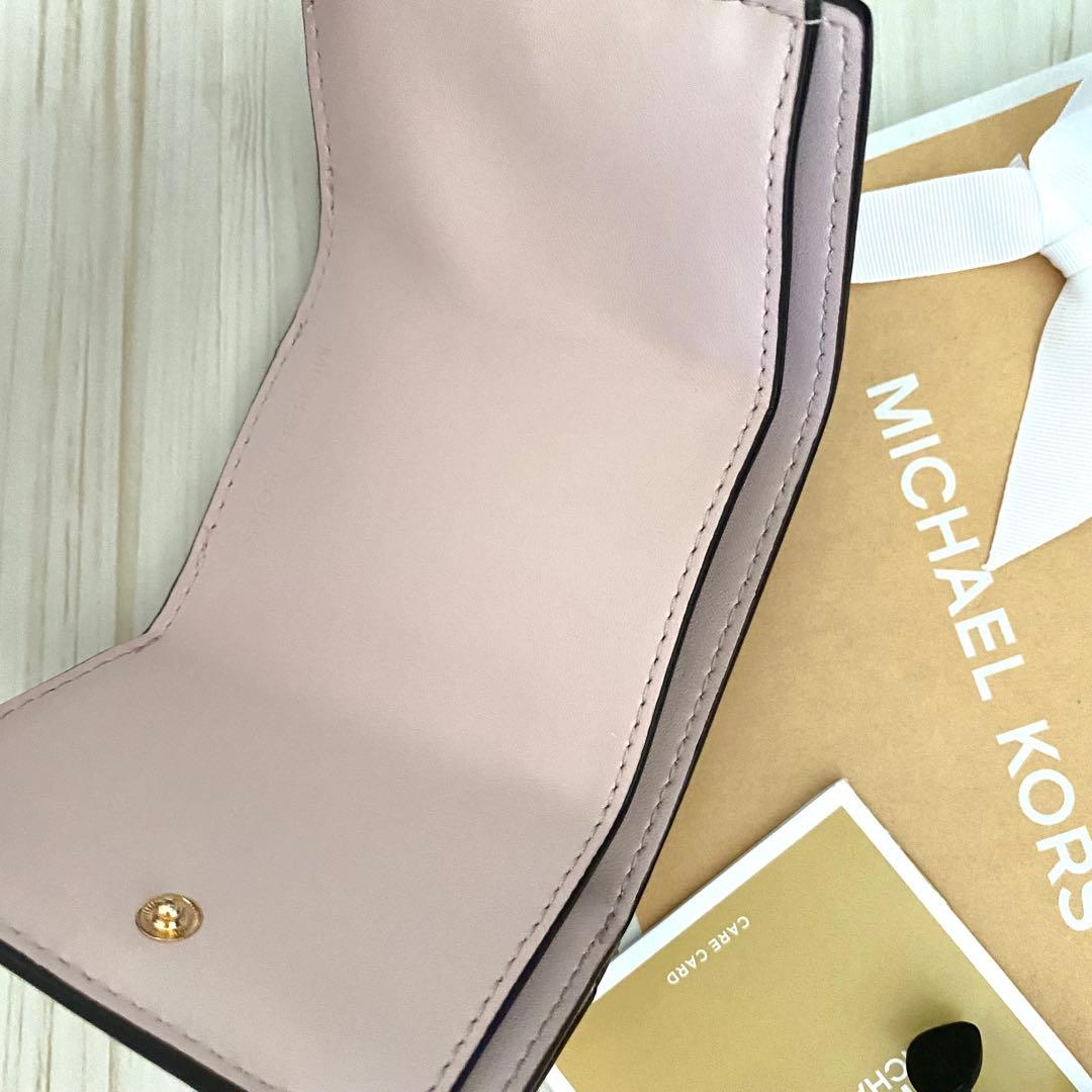 ★ 店頭完売 新品 MICHAEL KORS 三つ折り財布 折り財布 ピンク