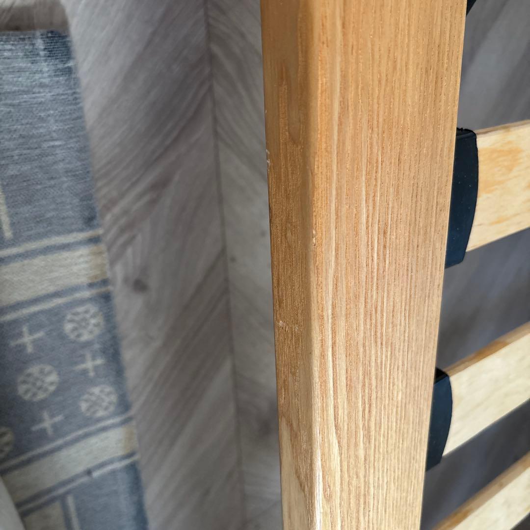 【たのメル便　送料込み】無印良品 ベッドフレーム セミダブル ヘッドボード付