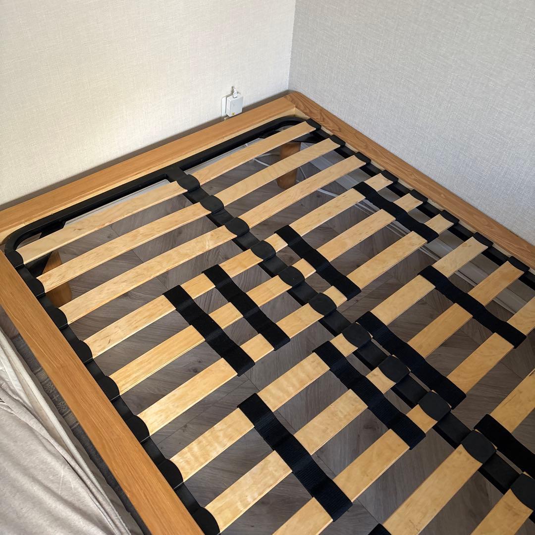 【たのメル便　送料込み】無印良品 ベッドフレーム セミダブル ヘッドボード付