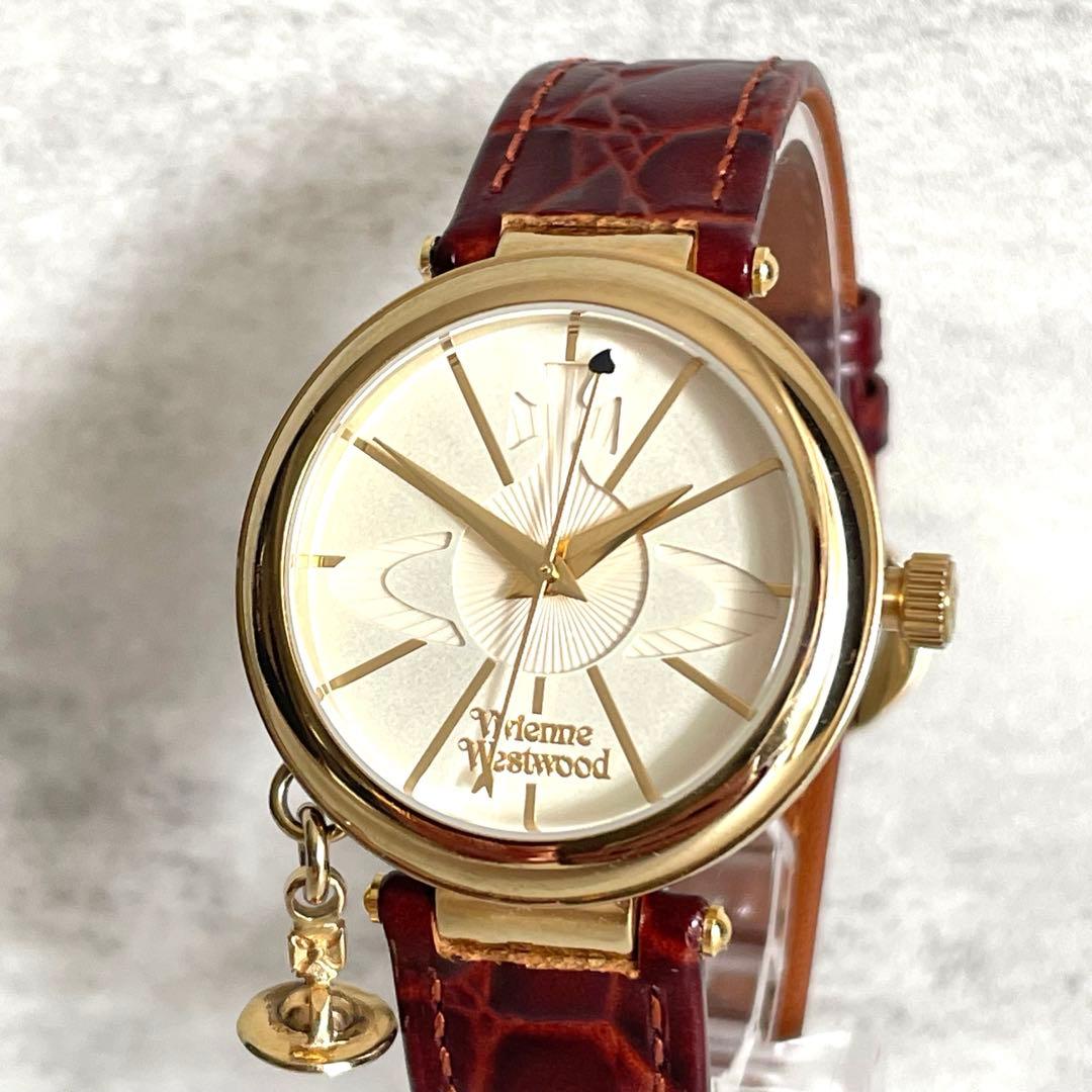 稼動品　ヴィヴィアンウエストウッド　オーブ　チャーム　ゴールド　腕時計