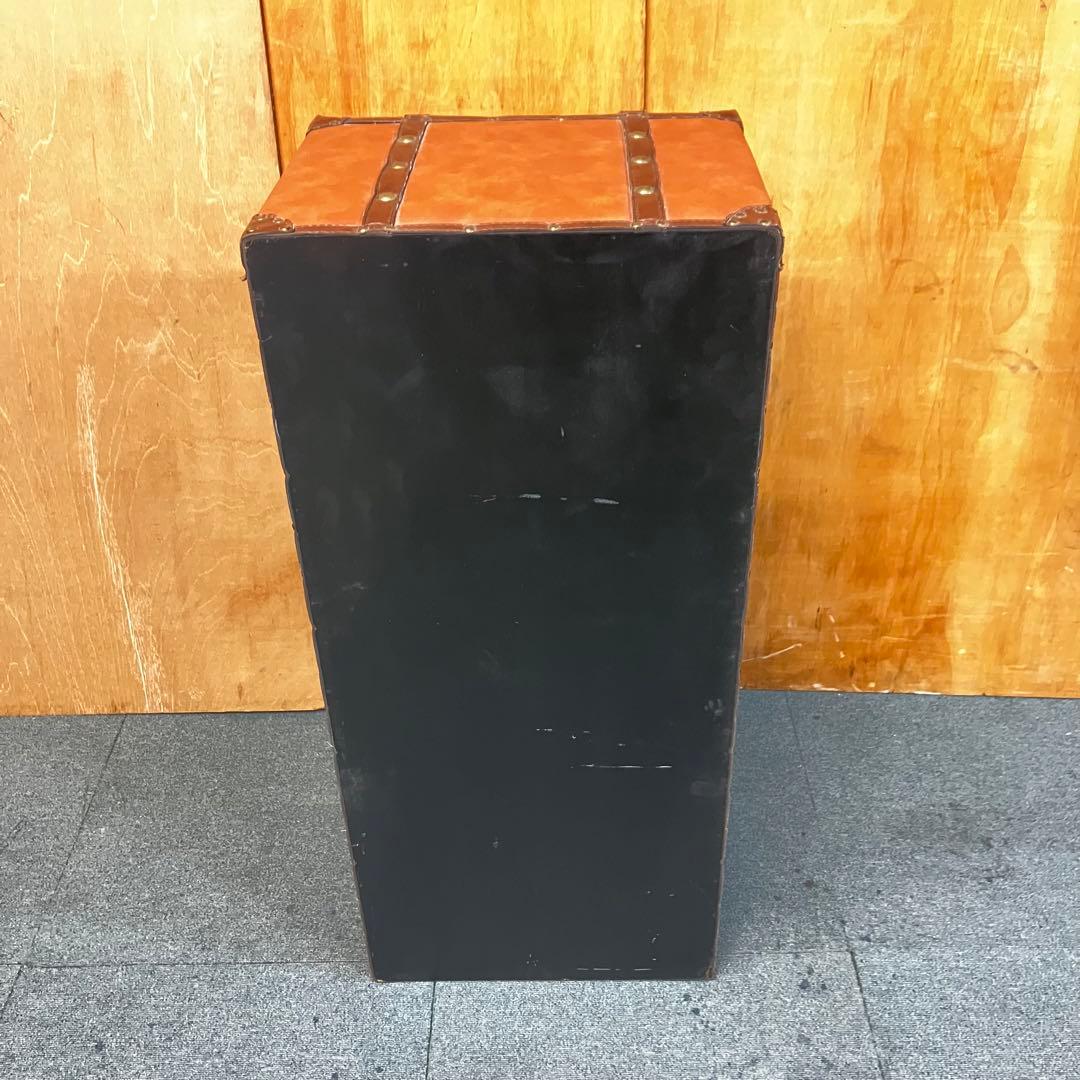 トランク型チェスト 5段 ブラウン