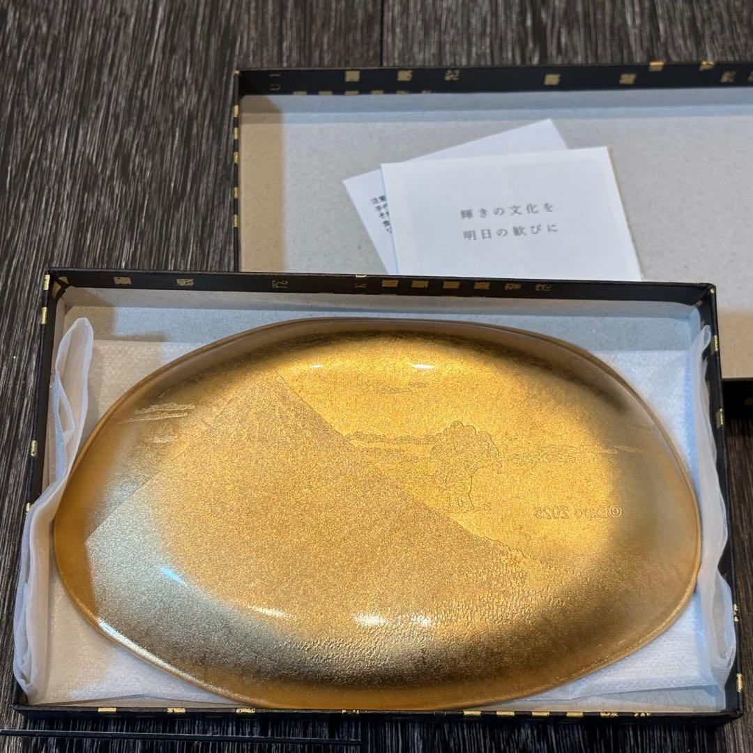 ミャクミャク　ガラストレー　金箔　メーカー　ガラストレー