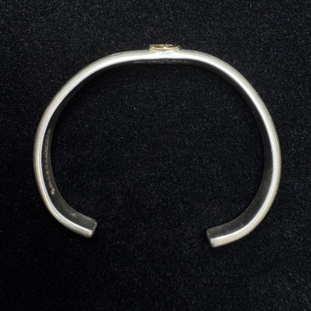 【16.5cm】　K18/SILVER ファーストアローズ バングル シルバー