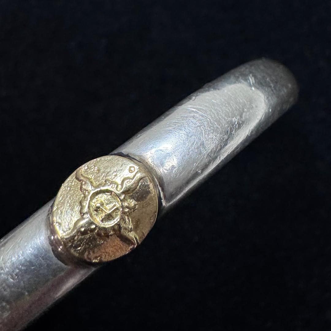 【16.5cm】　K18/SILVER ファーストアローズ バングル シルバー