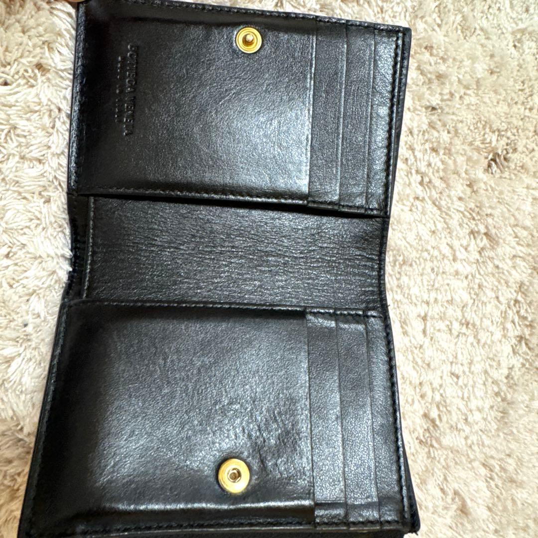 Bottega Veneta 折り財布　カセットスモール　ブラック