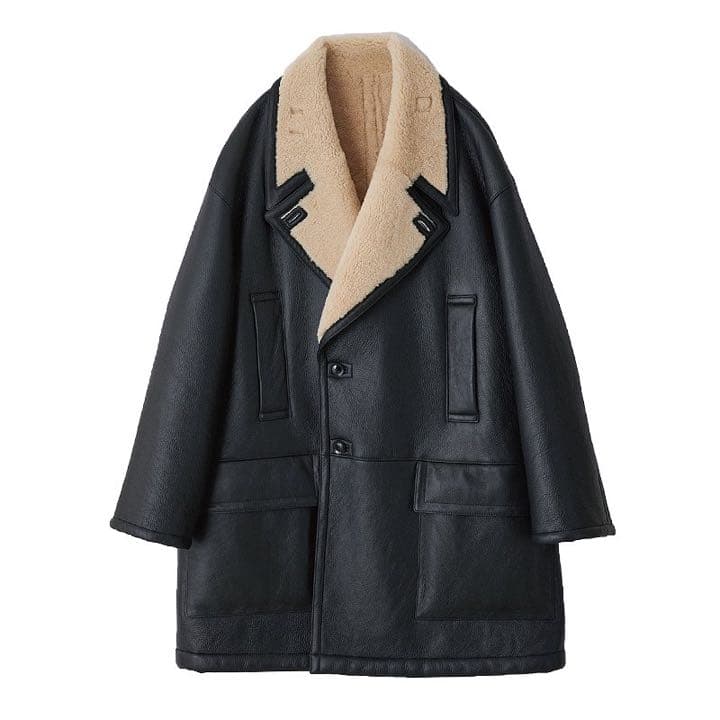 YOKE REVERSIBLE MOUTION RANCH COAT ムートン