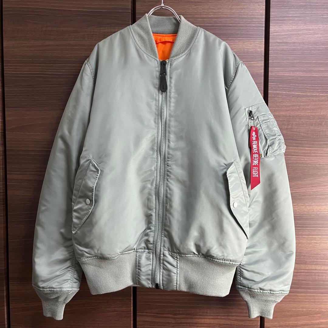 ALPHA INDUSTRIES MA-1 フライトジャケット セージグリーン