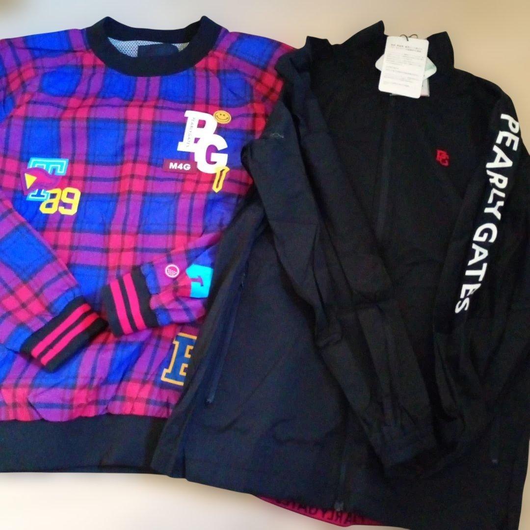 新品！パーリーゲイツチェック柄ツインスニードサイズ4セットアップサイズ4