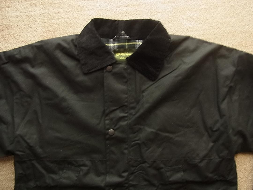 値下げ　新品 オイルドジャケット 本場英国製 Mサイズ 黒 タグ有り