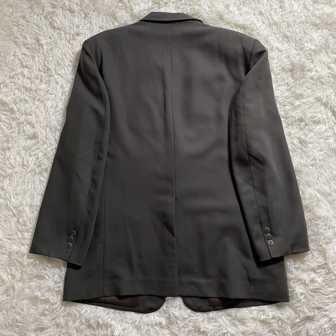 5点セット 3ピース スーツ セットアップ ネクタイ ピンズ 深緑 成人式 XL