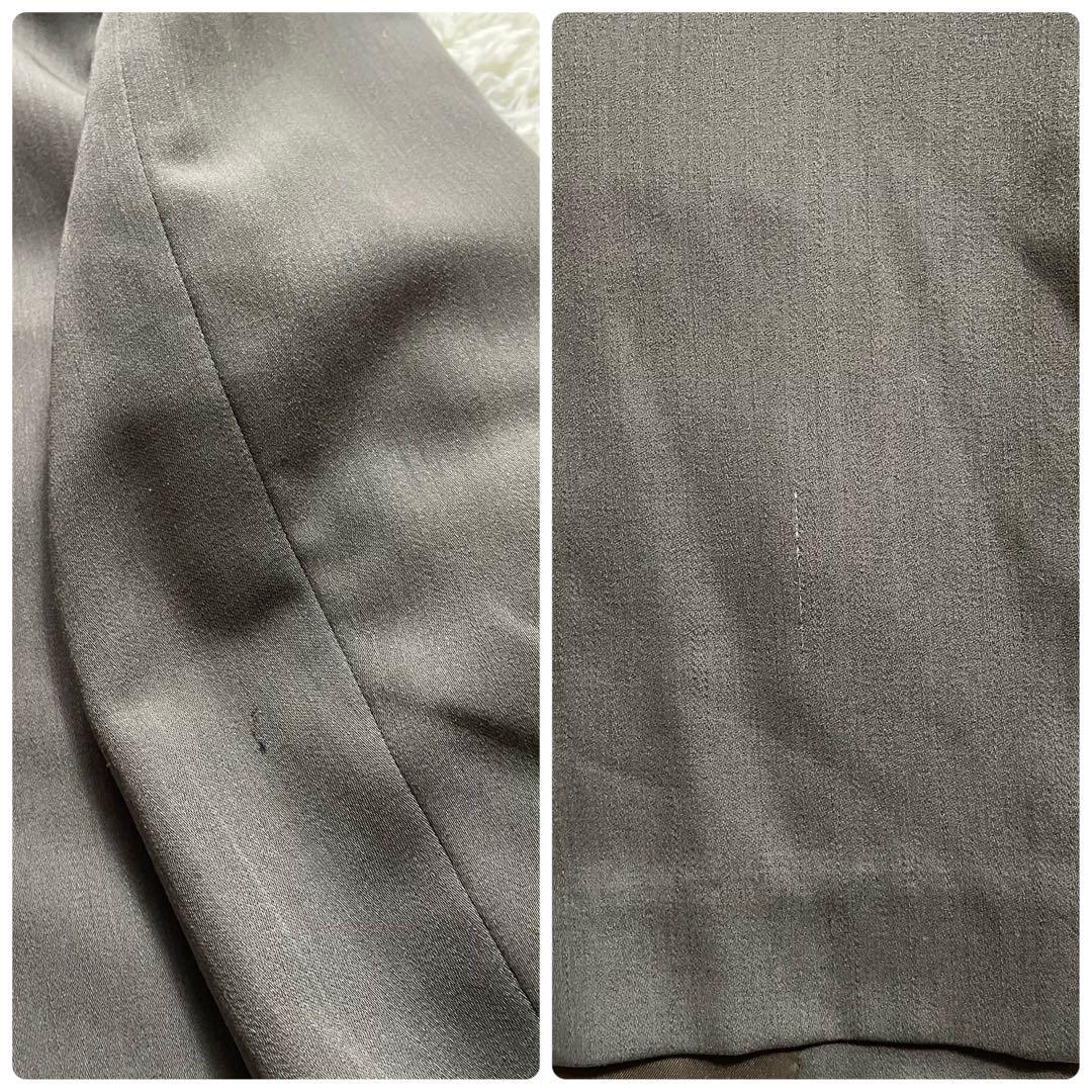 5点セット 3ピース スーツ セットアップ ネクタイ ピンズ 深緑 成人式 XL