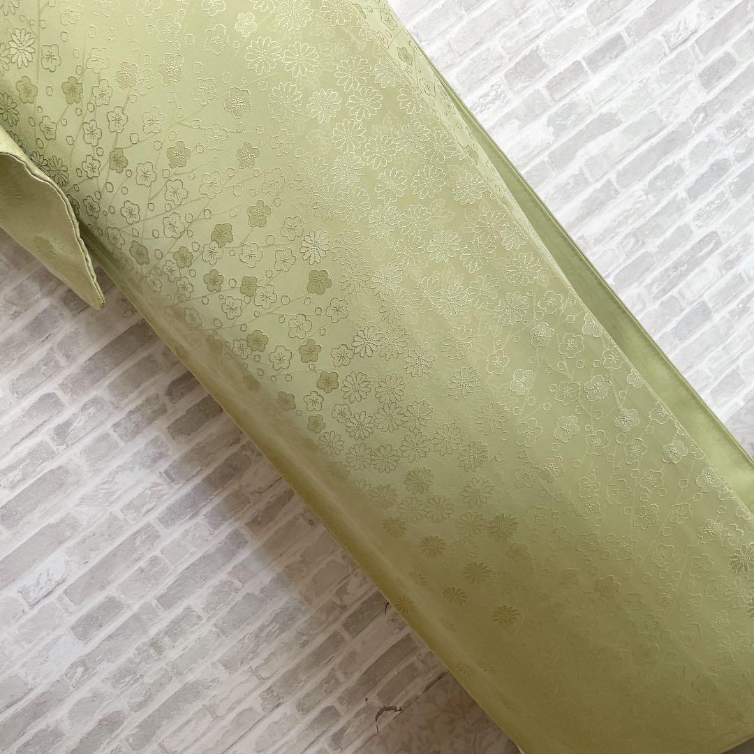 色無地　フルセット　菊　梅　地紋　難あり　練習用　シンプル　礼装　着物　I2