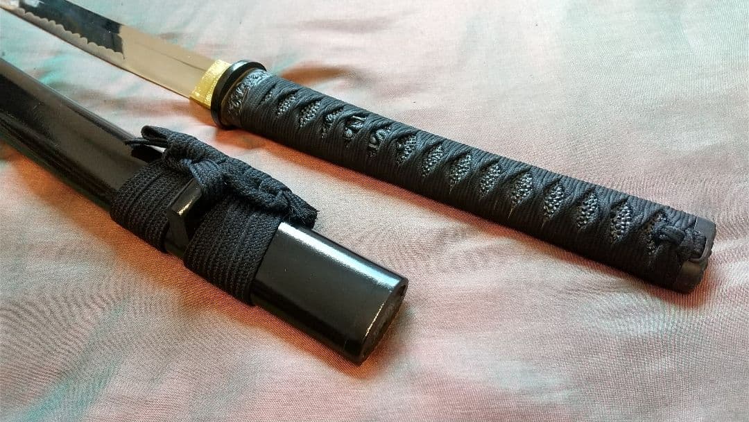 【鶴姫一文字風】模造刀 互の目刃紋 喰出し鍔 模擬刀 sword 上杉謙信