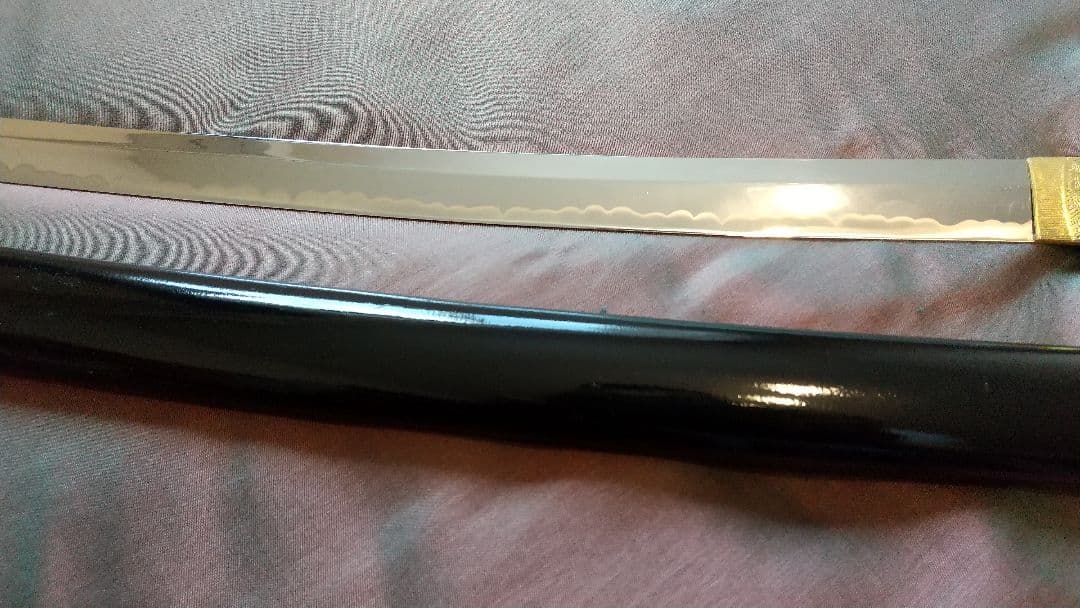 【鶴姫一文字風】模造刀 互の目刃紋 喰出し鍔 模擬刀 sword 上杉謙信