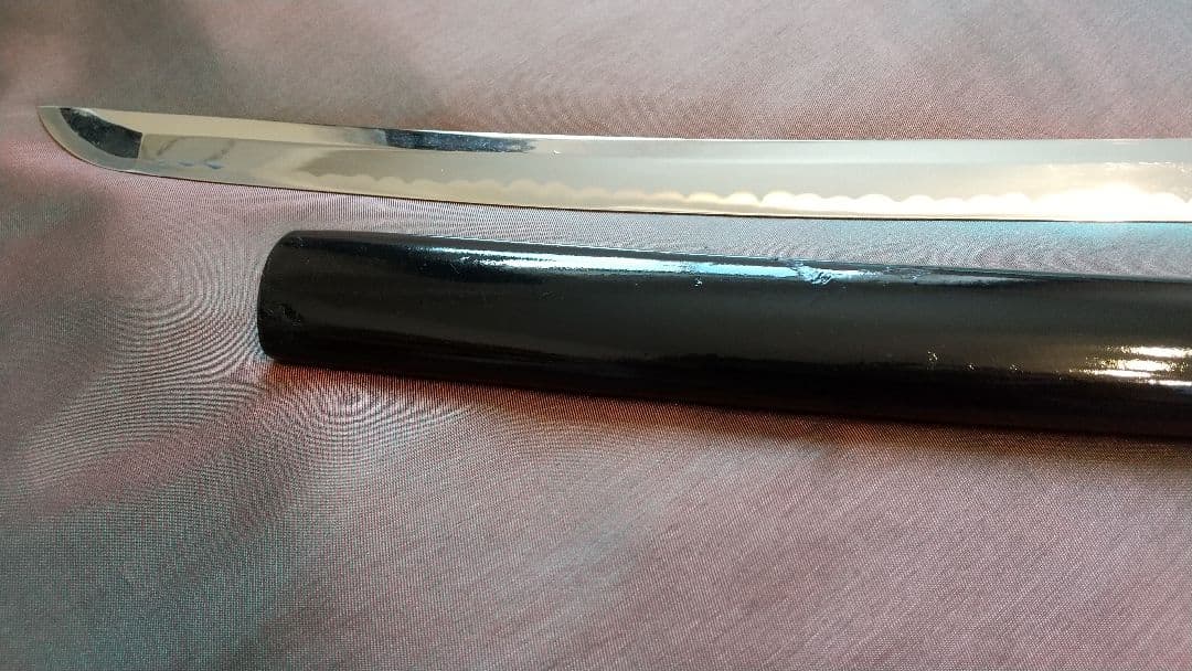 【鶴姫一文字風】模造刀 互の目刃紋 喰出し鍔 模擬刀 sword 上杉謙信