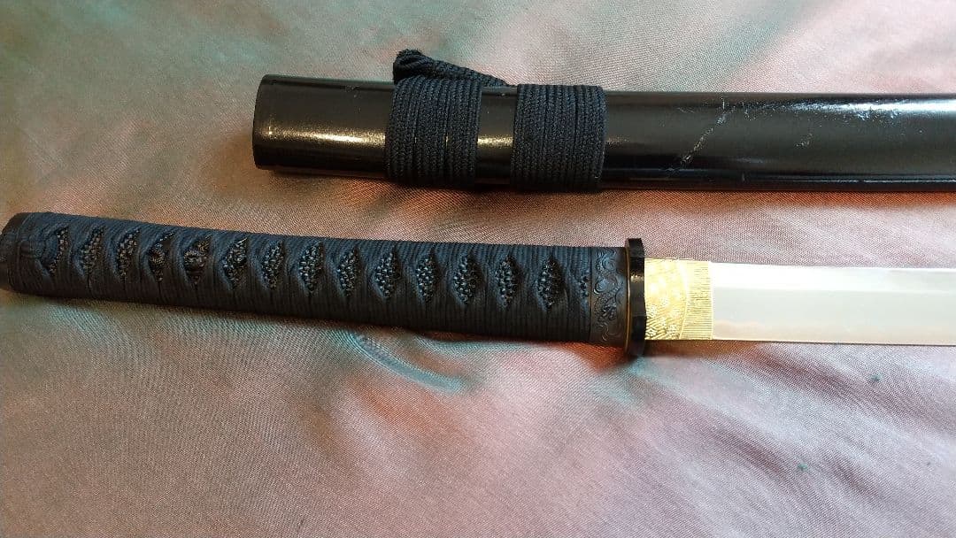 【鶴姫一文字風】模造刀 互の目刃紋 喰出し鍔 模擬刀 sword 上杉謙信