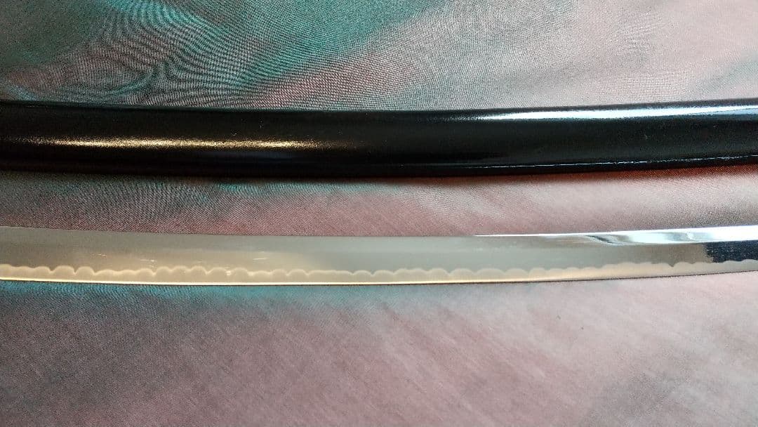 【鶴姫一文字風】模造刀 互の目刃紋 喰出し鍔 模擬刀 sword 上杉謙信