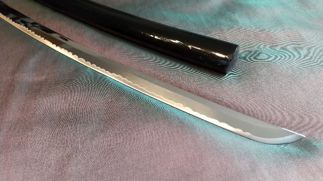 【鶴姫一文字風】模造刀 互の目刃紋 喰出し鍔 模擬刀 sword 上杉謙信