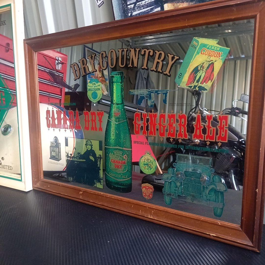パブミラー　カナダドライ　ジンジャーエール　レトロ　昭和