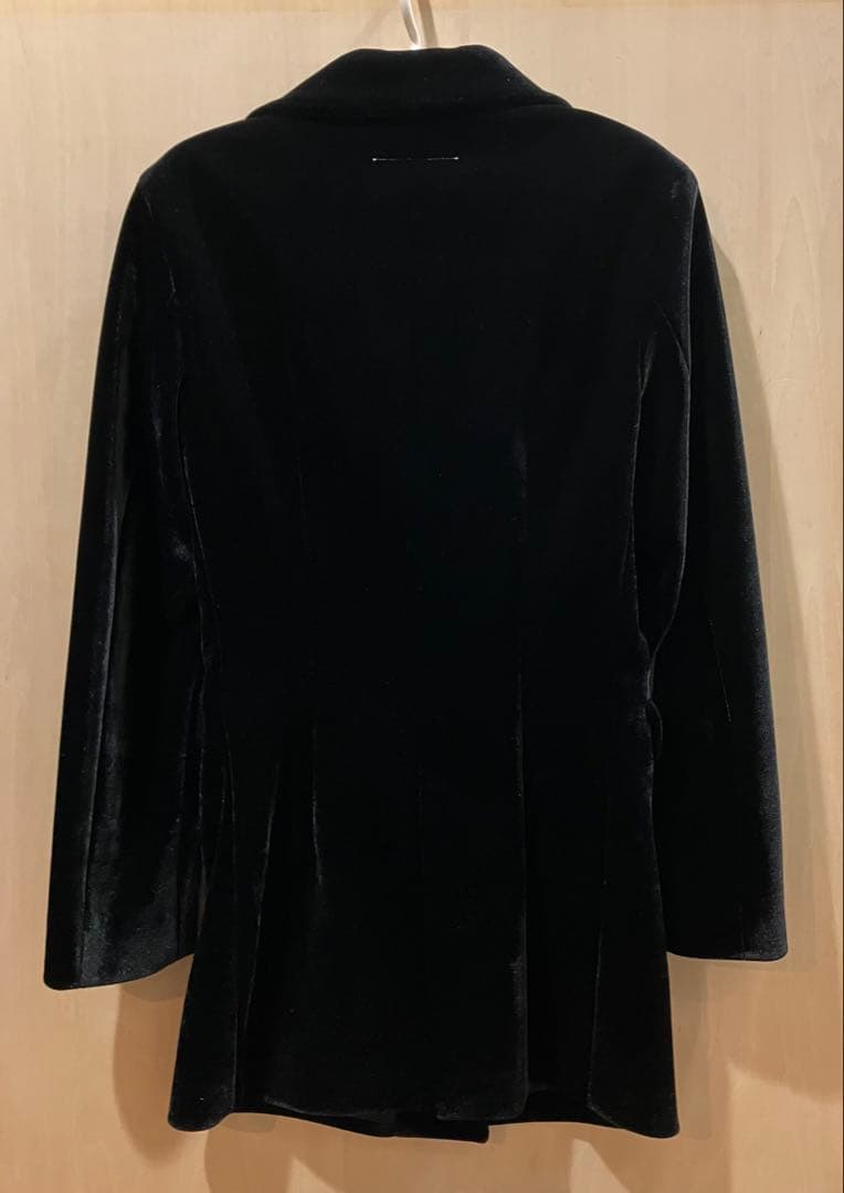 M￼M6 メゾンマルジェラ　ベルベットチェスターコート