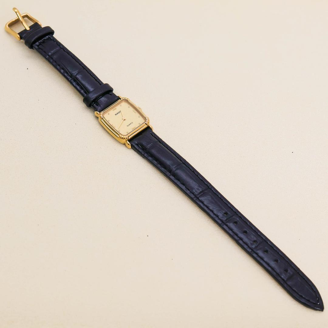 稼働 RADO 腕時計 アンティーク ゴールド レディース 新品電池 2672