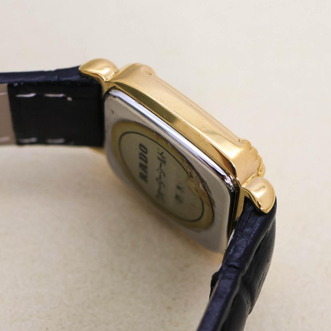 稼働 RADO 腕時計 アンティーク ゴールド レディース 新品電池 2672