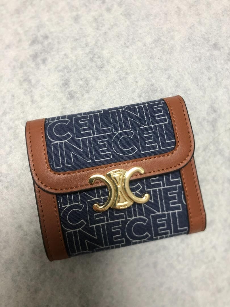 三つ折り財布✧セリーヌ さいふ 小銭入れ✧celine ケース メンズ