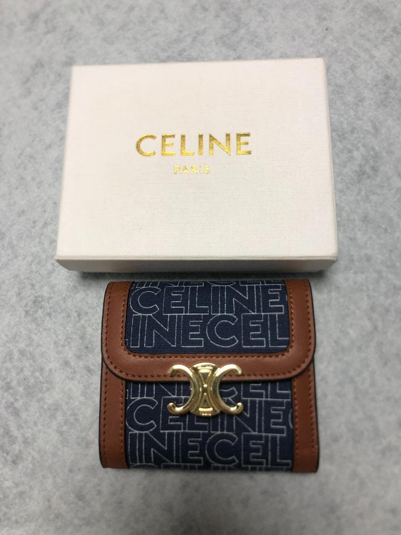 三つ折り財布✧セリーヌ さいふ 小銭入れ✧celine ケース メンズ