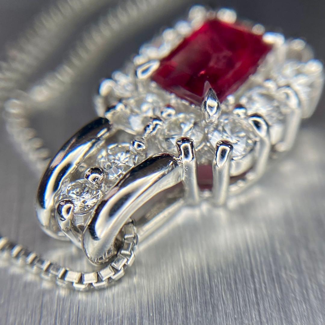 天然 レッドベリル ダイヤモンド 計0.77ct 中宝研ソート『大粒です』