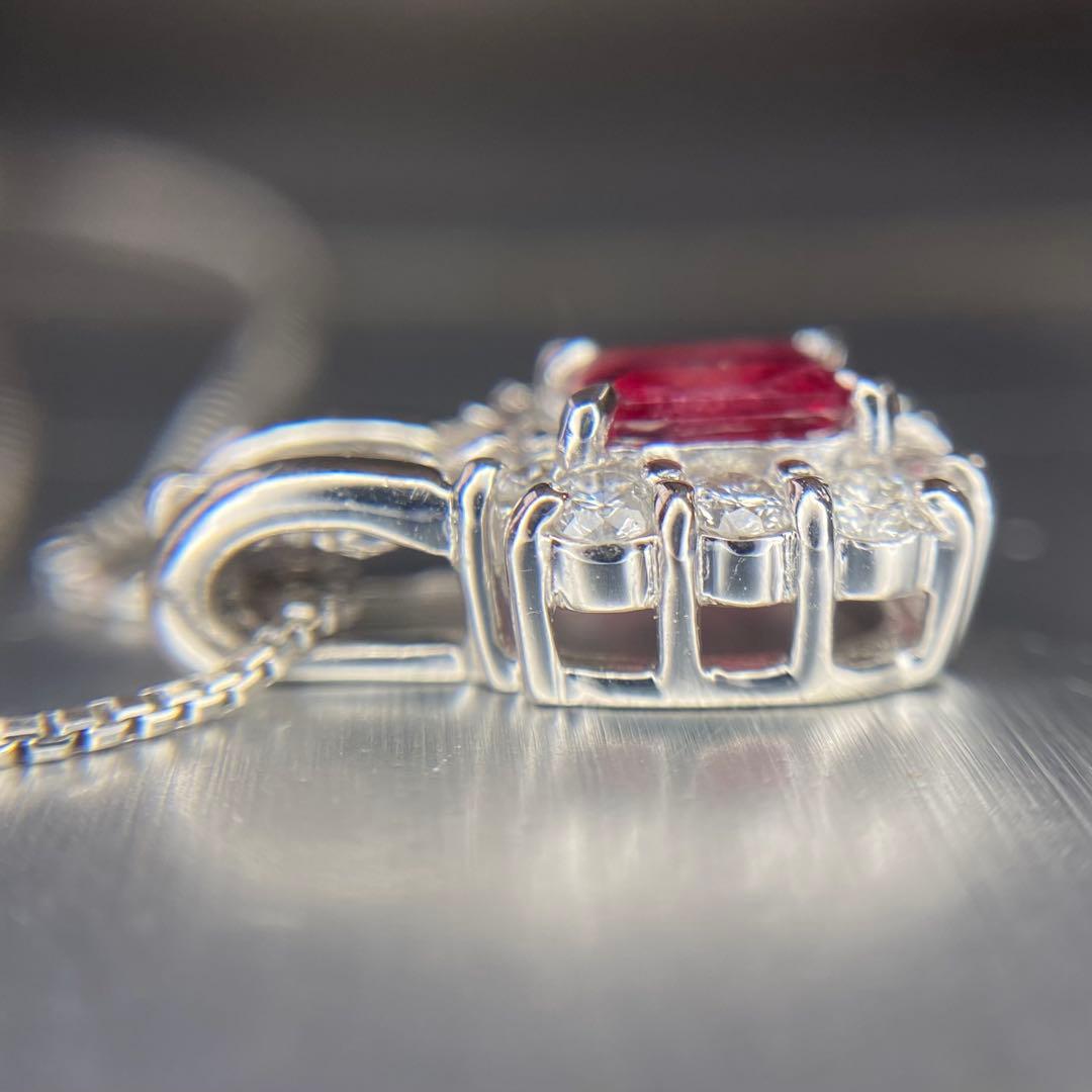 天然 レッドベリル ダイヤモンド 計0.77ct 中宝研ソート『大粒です』