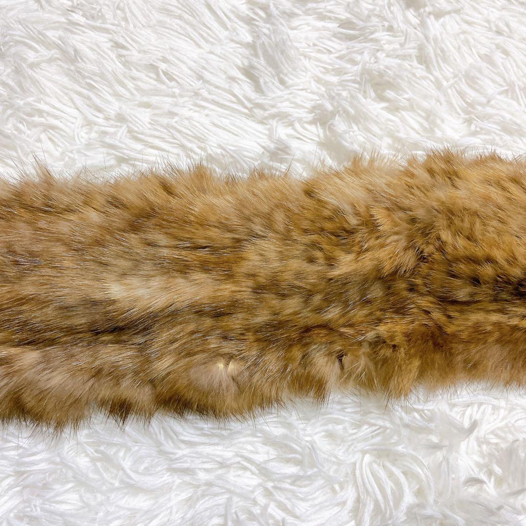 極美品⭐️毛皮ファー　リアルファー　マフラー　ロシアンセーブル　タグ付き