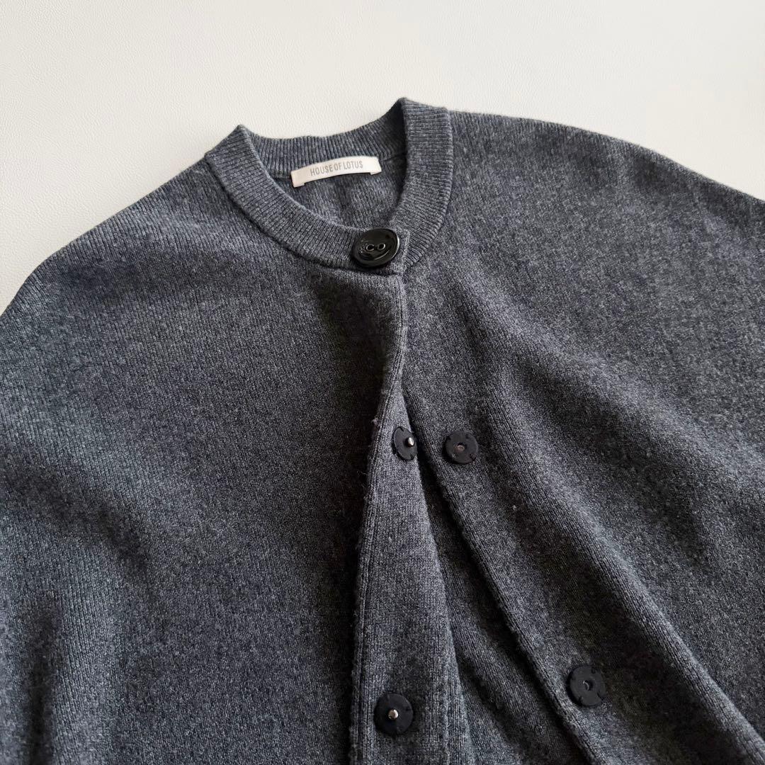 22AW 【ハウスオブロータス】 高山都 カシミヤ混 スムースニット ジレ