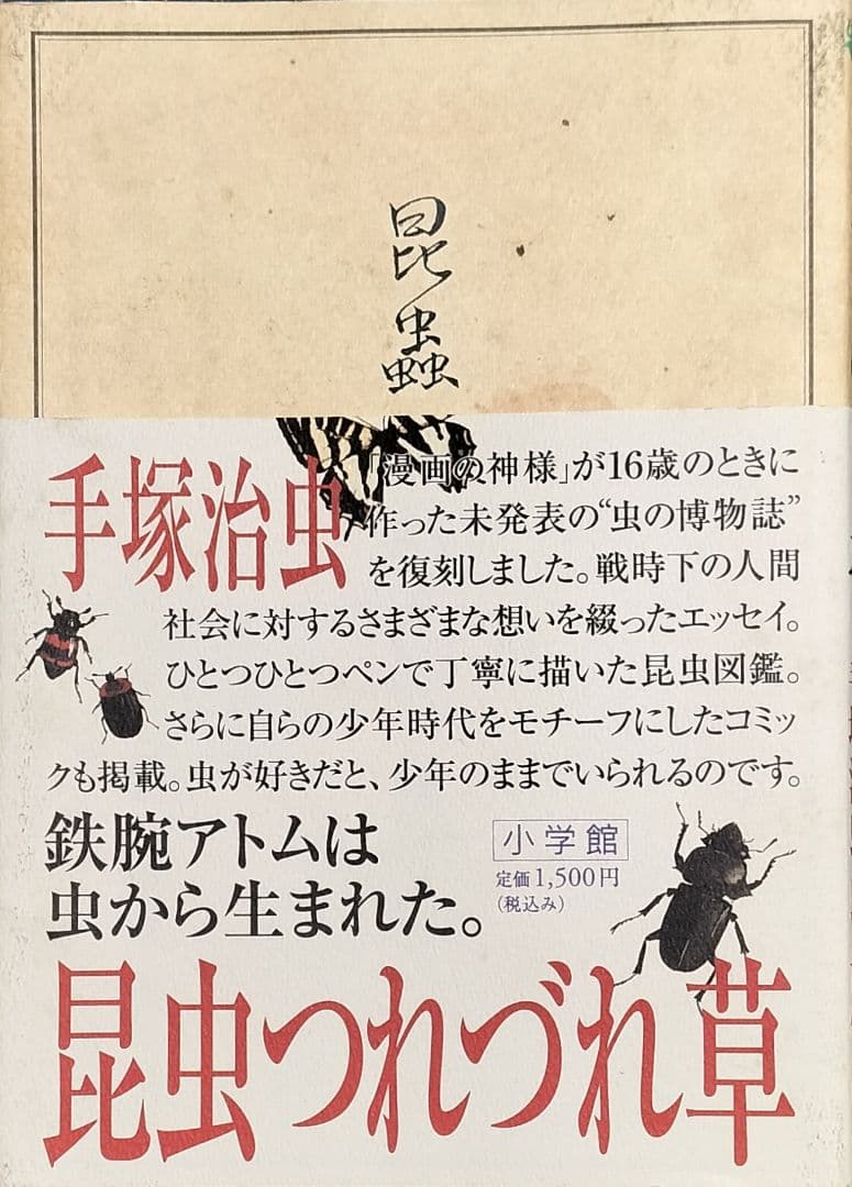 希少本！✨『昆虫つれづれ草』✨手塚治虫著 寺坂啓著 虫の博物誌 昆虫図鑑 手描き