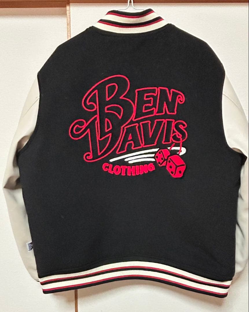 2*m様 BEN DAVIS スタジャン L ブラック/ベージュ　美品