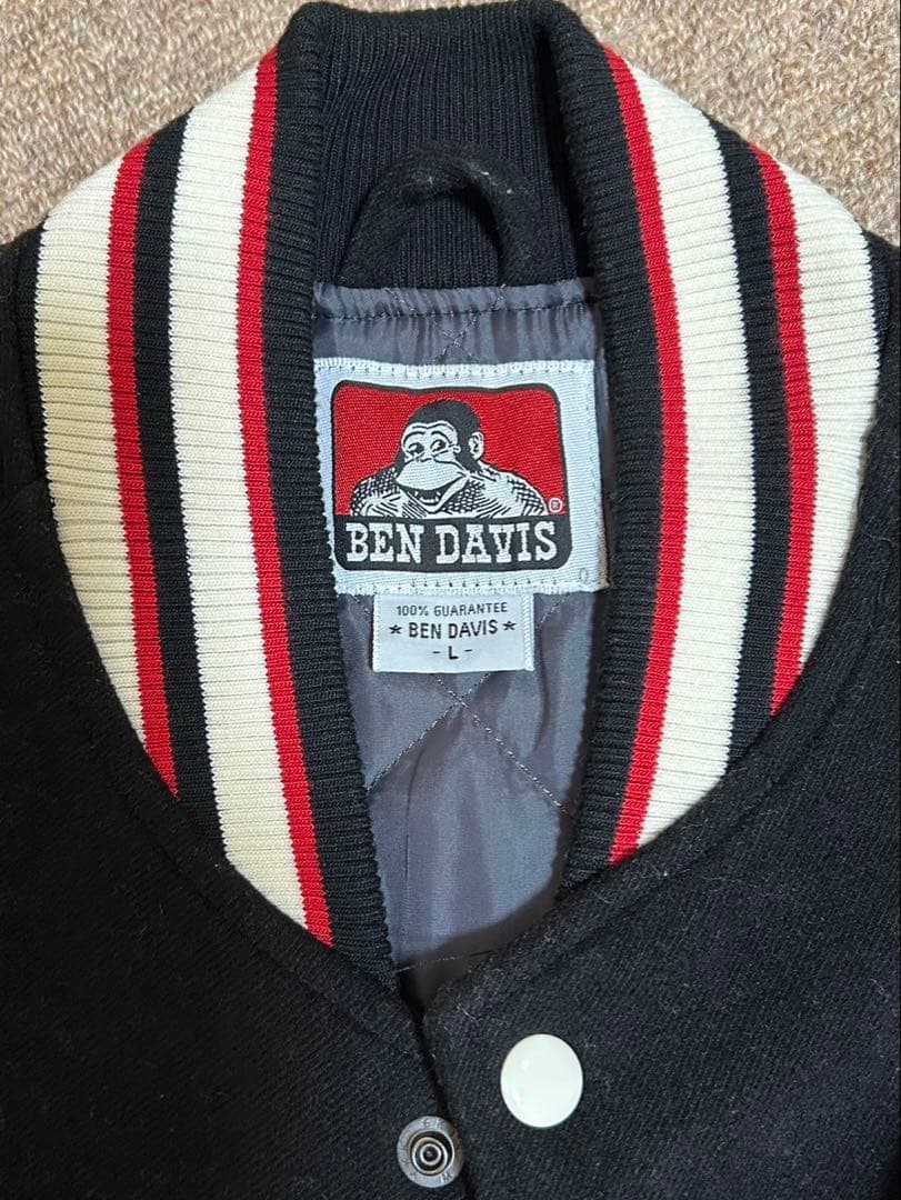2*m様 BEN DAVIS スタジャン L ブラック/ベージュ　美品