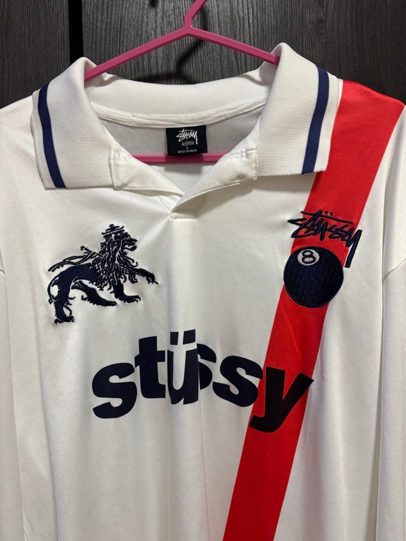 Stüssy 長袖ポロシャツ ホワイト