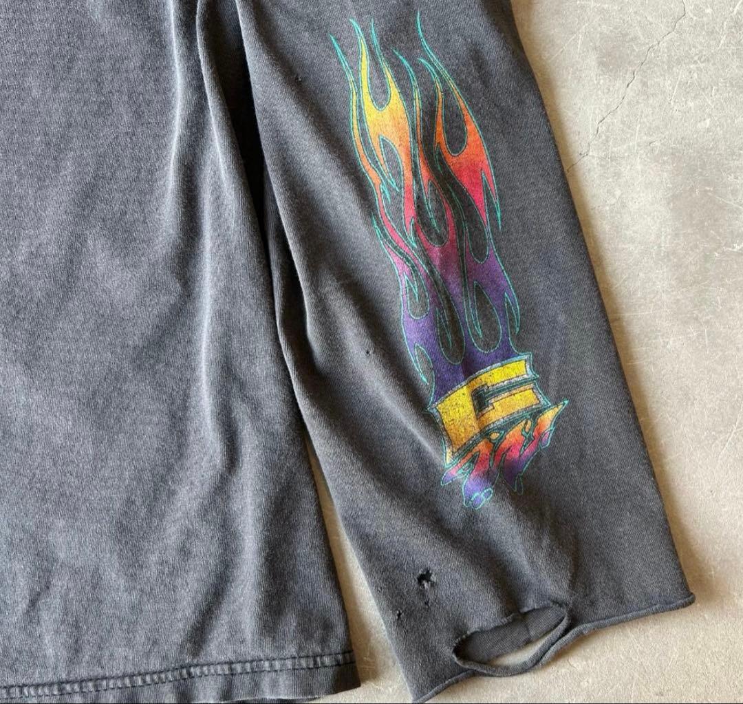 鬼フェード choppers ロンT ファイヤーパターン