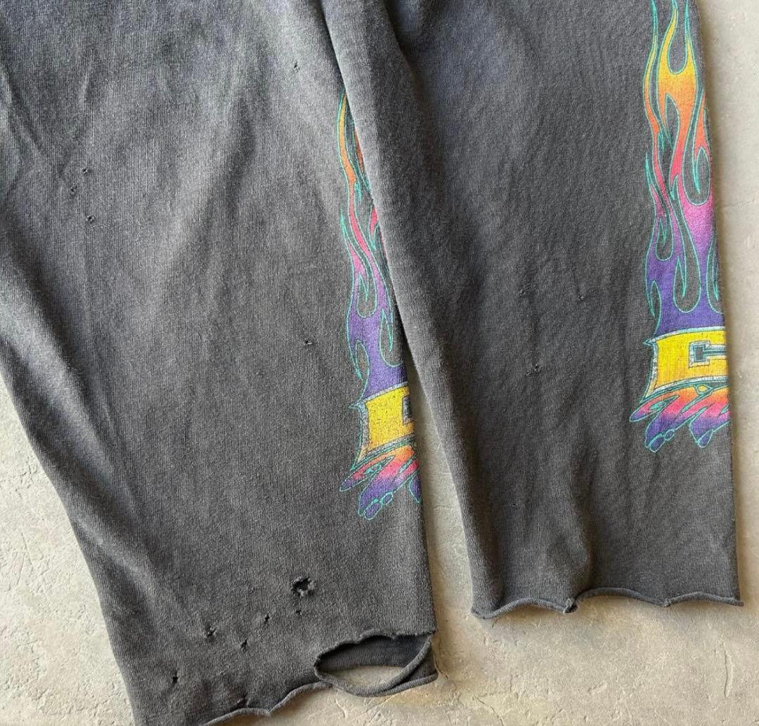 鬼フェード choppers ロンT ファイヤーパターン