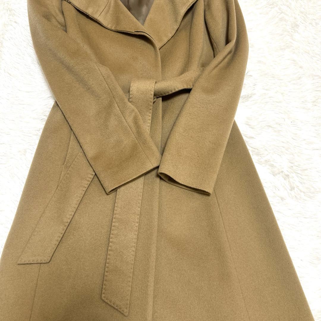 ANAYI アナイ　カシミヤ100% スタンドカラーコート　キャメル　サイズ36