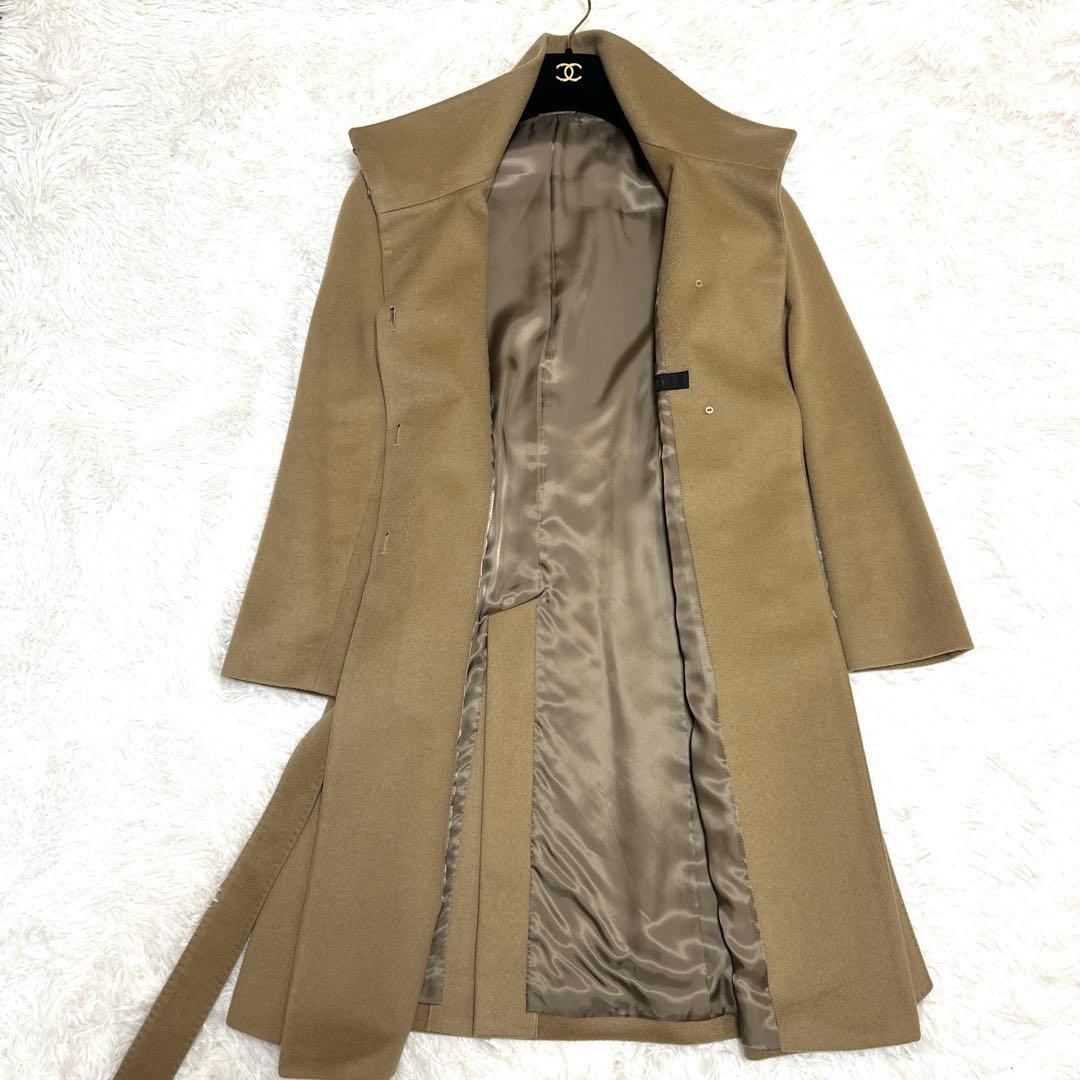 ANAYI アナイ　カシミヤ100% スタンドカラーコート　キャメル　サイズ36