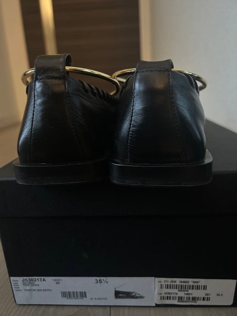 【正規品】JIL SANDER Ring バレリーナフラットシューズ35.5