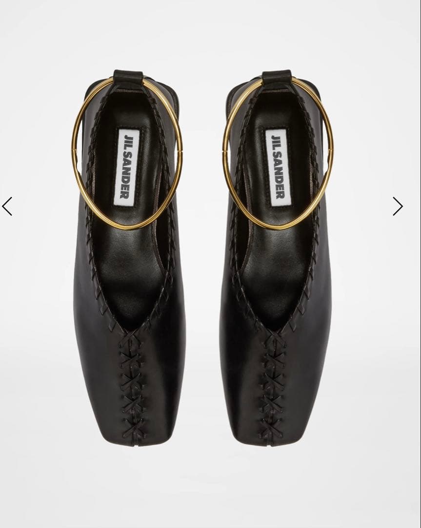 【正規品】JIL SANDER Ring バレリーナフラットシューズ35.5