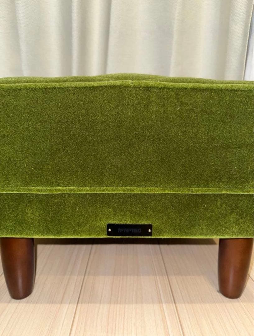 グリーン ベルベットソファのみ