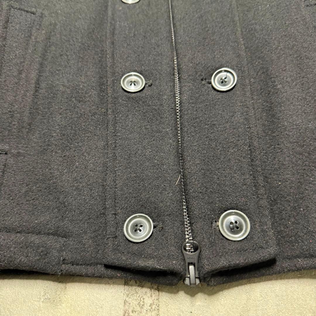 00s archive Pcoat wool ファー Y2K jacket