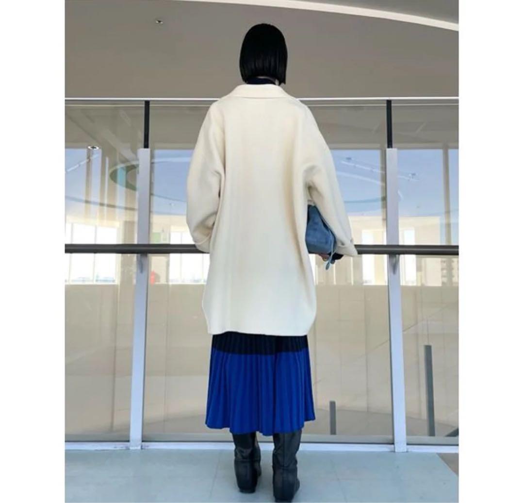 【00サイズ】ワイドシルエットダブルブレストコート